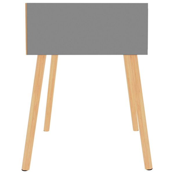 vidaXL Nachttisch Grau 40x40x56 cm Holzwerkstoff
