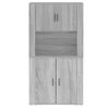 vidaXL Highboard Grau Sonoma Holzwerkstoff