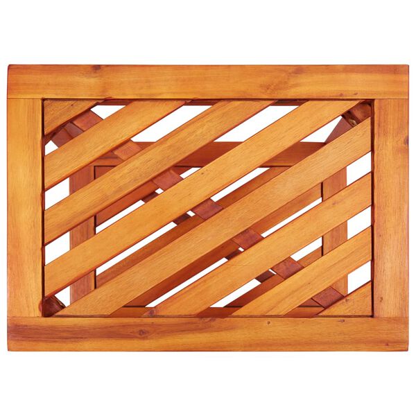 vidaXL Beistelltisch Akazienholz Massiv 45 x 33 x 45 cm