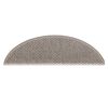vidaXL Treppenmatten Selbstklebend Sisal-Look 15 Stk. 56x17x3 Silbern