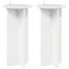 vidaXL Pflanzenst&auml;nder 2 pcs Hochglanz Wei&szlig; 29,5 x 29,5 x 60 cm
