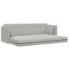 vidaXL Boden-Sofa-Bett Hellgrau 213 x 70 x 77 cm Samt