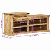 vidaXL Bank mit Schubladen Braun 110 x 35 x 50 cm Raue Mango