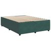 vidaXL Boxspringbett mit Matratze Dunkelgr&uuml;n 160x200 cm Samt