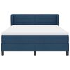 vidaXL Boxspringbett mit Matratze mit Kopfteil Blau 160 x 200 cm Stoff