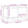 vidaXL Pflanzk&uuml;bel 80x40x50 cm Kiefernholz Impr&auml;gniert