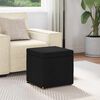 vidaXL Hocker Schwarz 41 x 41 x 40 cm Stoff und Pressholz