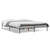 vidaXL Bettgestell Grau Sonoma 160x200 cm Holzwerkstoff und Metall