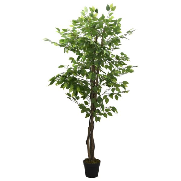 vidaXL Ficusbaum K&uuml;nstlich 1260 Bl&auml;tter 200 cm Gr&uuml;n