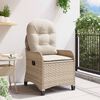 vidaXL Relaxsessel Beige 56 x 66 x 95cm Poly-Rattan