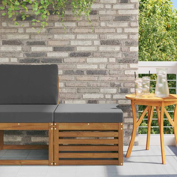 vidaXL Outdoor-Fu&szlig;hocker Massivholz Akazie Natur