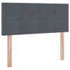 vidaXL Aufbewahrungsbett mit Matratze Dunkelgrau 120 x 190 cm Samt