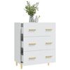 vidaXL Sideboard Hochglanz-Wei&szlig; 70x34x90 cm Holzwerkstoff