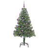vidaXL Weihnachtsbaum mit 300 LEDs mit St&auml;nder Gr&uuml;n 180 cm PVC
