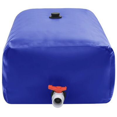 vidaXL Wassertank mit Wasserhahn Faltbar 1500 L PVC