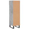 vidaXL Schuhschrank Betongrau 30x35x105 cm Holzwerkstoff