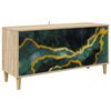 vidaXL TV-Schrank WIJHE 102 x 33 x 50 cm Sonoma Holzwerkstoff