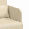 vidaXL Schlafsofa 60cm Creme Stoff