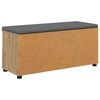 vidaXL Flurbank mit Kissen mit Speicher Artisan-Eiche 100 x 38 x 46 cm
