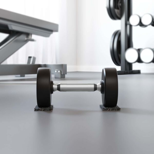 vidaXL Gummiwalze Schwarz Gummi