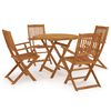 vidaXL 5-tlg. Garten-Essgruppe Klappbar Akazie Massivholz