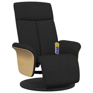 vidaXL Massage Relaxsessel Schwarz 79 x 87 x 104.5 cm Stoff