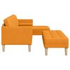 vidaXL Sofa Set mit Kissen 2 pcs Dunkelgelb Polyester