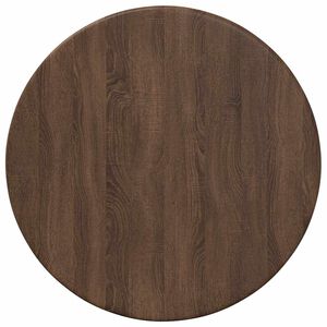 vidaXL Tischplatte &Oslash; 30 x 1,5 cm Rund Holzwerkstoff Braun Eichen-Optik