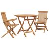 vidaXL Garten Essgruppe 3 stk. Braun Massivholz Akazie