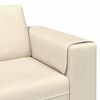 vidaXL Sofa mit Kissen Creme 250 x 188 x 76 cm Cordstoff