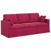 vidaXL Sofa 2 pcs Weinrot