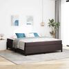 vidaXL Boxspringbett Dunkelbraun 180 x 200 cm Stoff