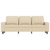 vidaXL 3-Sitzer-Sofa Creme 180 cm Stoff
