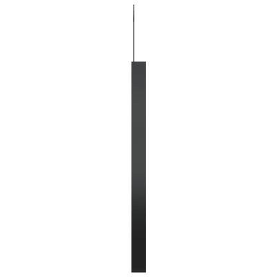 vidaXL Hängespiegel mit Haken Schwarz 40 cm