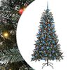 vidaXL K&uuml;nstlicher Weihnachtsbaum Gr&uuml;n 180 cm PVC, Plastik und Stahl