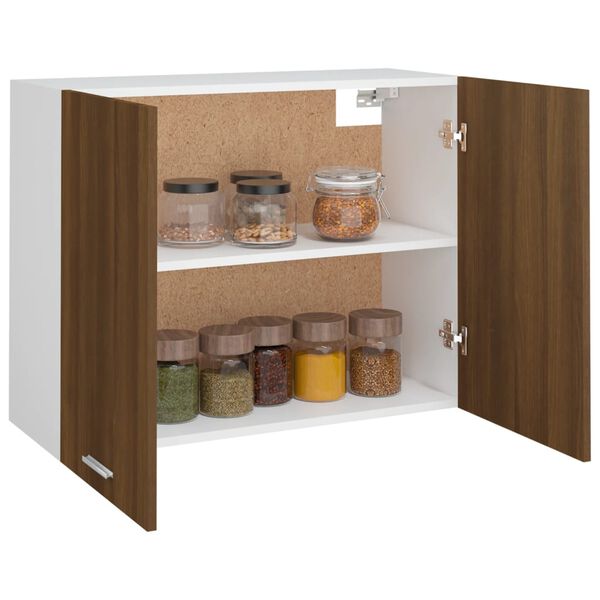 vidaXL H&auml;ngeschrank Lyon Braun Eichen-Optik 80x31x60 cm Holzwerkstoff