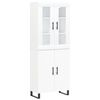 vidaXL Highboard Wei&szlig; 69,5x34x180 cm Holzwerkstoff