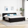 vidaXL Boxspringbett mit Kopfteil Schwarz 180 x 200 cm Samt