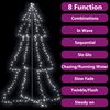 vidaXL Weihnachtsbaum in Kegelform 240 LEDs Indoor Outdoor 118x180 cm