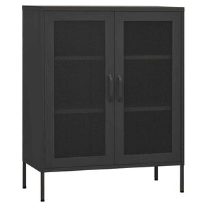 vidaXL Lagerschrank Anthrazit 80x35x101,5 cm Stahl