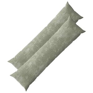 vidaXL Kissenbezug 2 stk. HEERLEN Gr&uuml;n 40 x 145 cm Chenille-Stoff