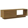 vidaXL TV-Schrank Honigbraun 110x30x33,5 cm Massivholz Kiefer