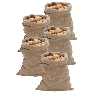 vidaXL Jutes&auml;cke 5 St&uuml;ck 60 x 105 cm 100 % Jute 220 g/m&sup2;