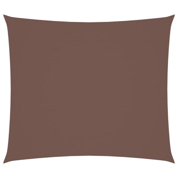 vidaXL Sonnensegel Oxford-Gewebe Rechteckig 2,5x3 m Braun