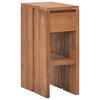 vidaXL Nachttisch 20x35x50 cm Teak Massivholz