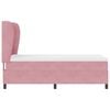 vidaXL Boxspringbett mit Matratze Rosa 200 x 90 cm Polyester