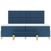 vidaXL Boxspringbett mit Matratze mit Kopfteil Blau 200 x 200 cm Stoff