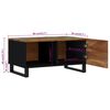 vidaXL Couchtisch 80x50x40 cm Altholz Massiv & Holzwerkstoff