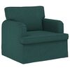 vidaXL Sofa 180cm 2 pcs Dunkelgr&uuml;n Metall