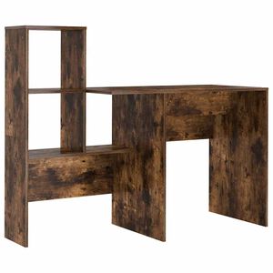 vidaXL Schreibtisch Ger&auml;ucherte Eiche Holzwerkstoff